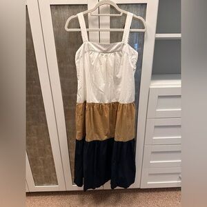 Maeve Anthropologie Ashleigh Colorblock Tiered Dress XS